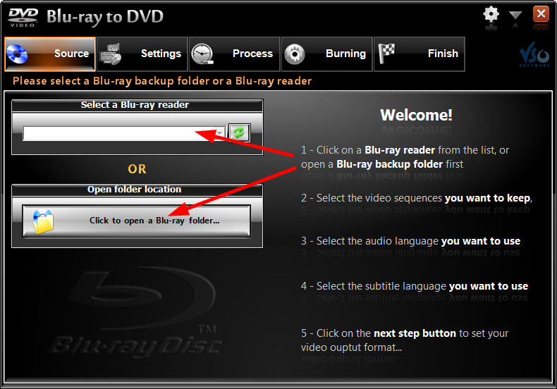 Blu-ray To DVD main interface
